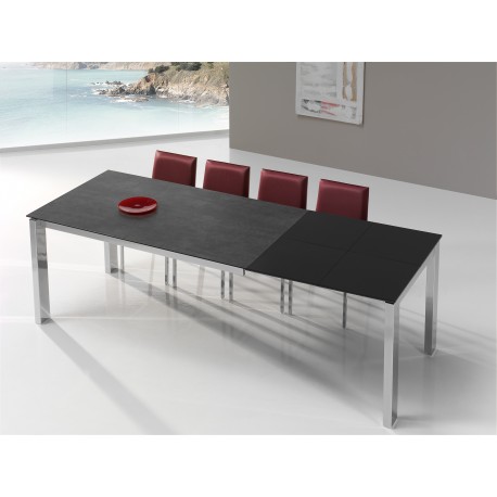MESA DE COMEDOR EXTENSIBLE ALTEA TAPA PORCELANICO